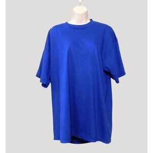 Jerzees Heavyweight T-Shirt Unisex XL Royal Blue Short Sleeve New USA Made